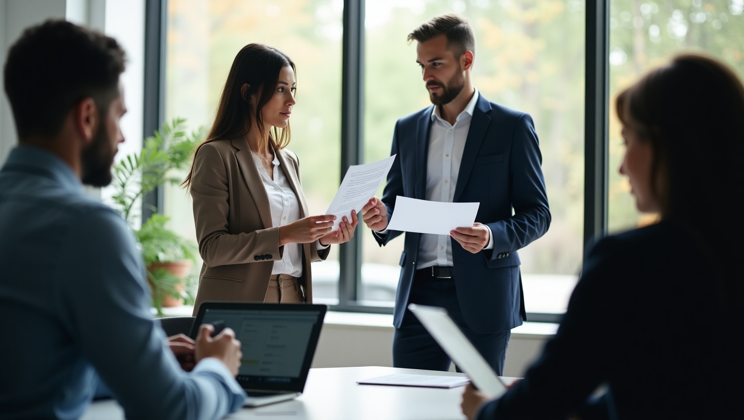 Equipo de profesionales financieros